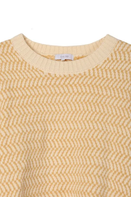 Debut Herringbone Sweater