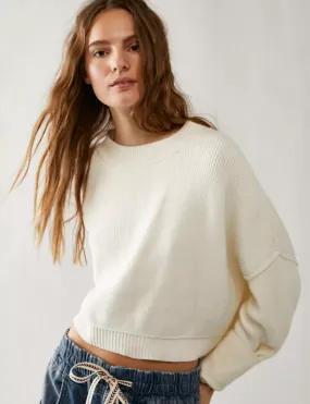 Easy Street Crop Pullover, Moon Glow