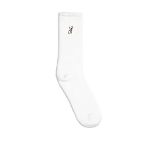 Embroidered Crew Socks | SOCCO SC200