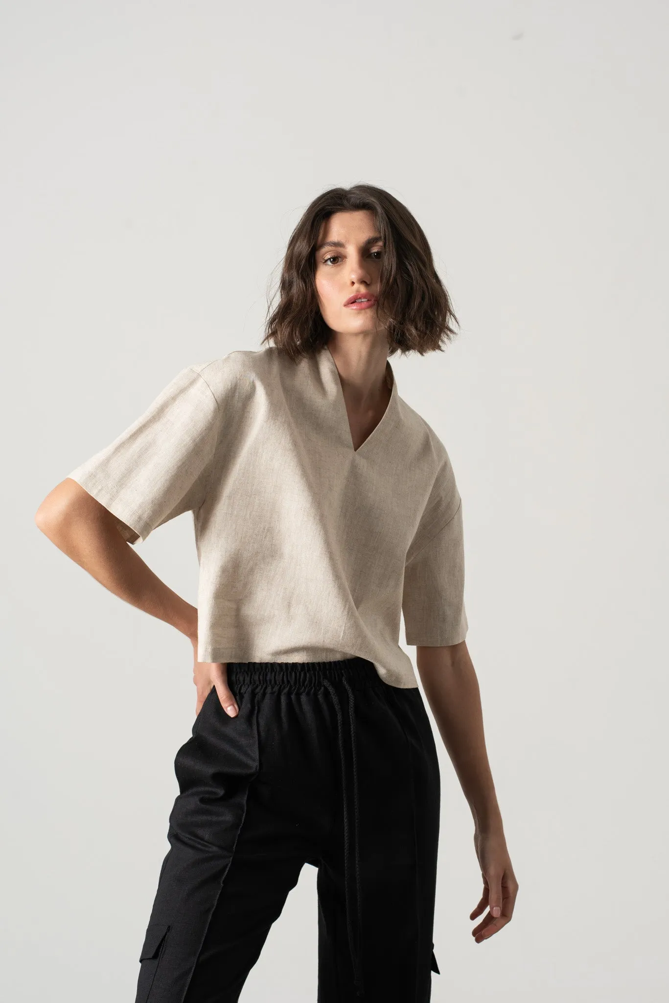 Emil Linen Top Natural