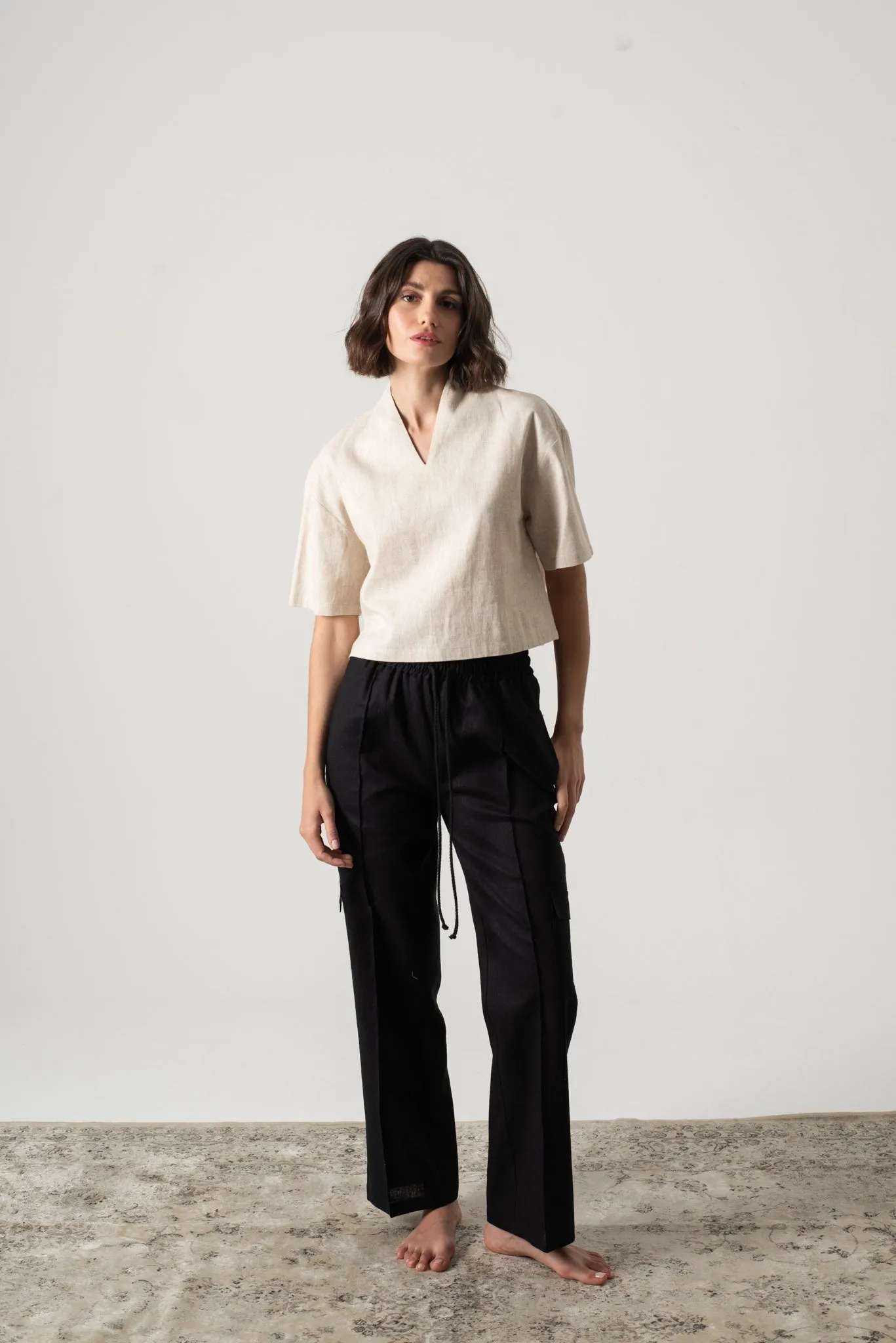 Emil Linen Top Natural