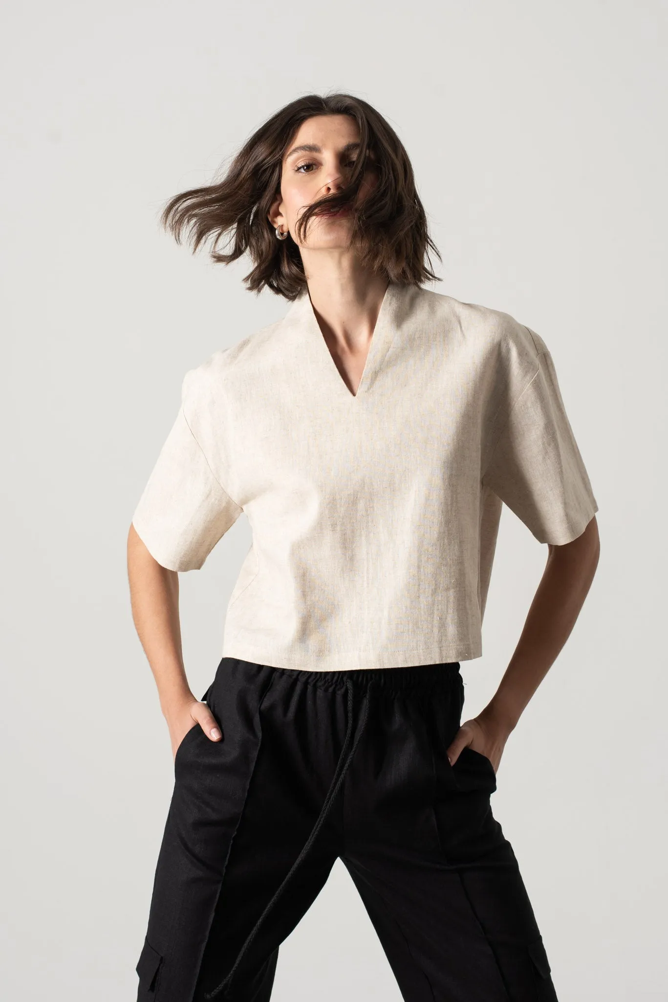 Emil Linen Top Natural