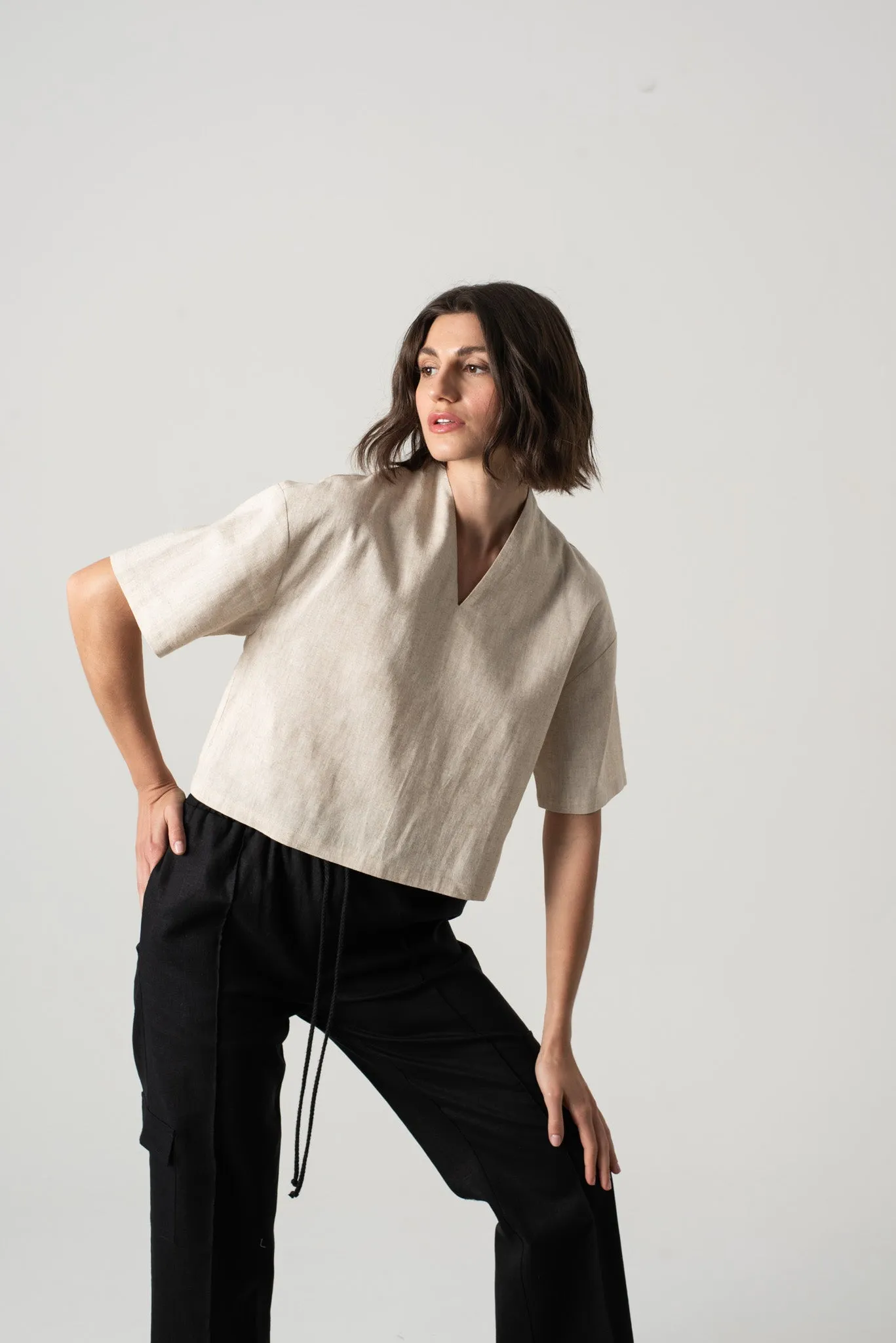 Emil Linen Top Natural