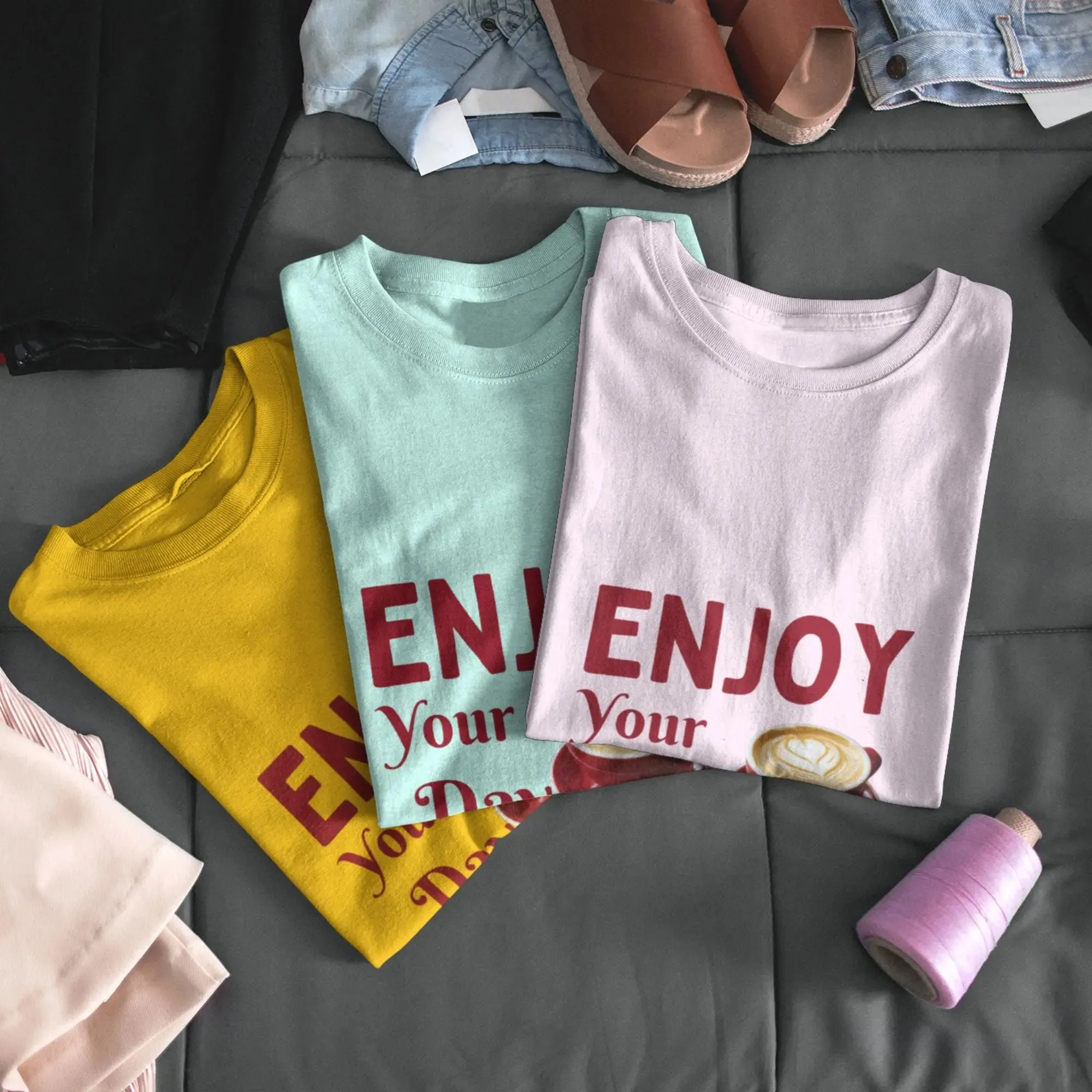 Enjoy your day with a cup of coffee classic t-shirt