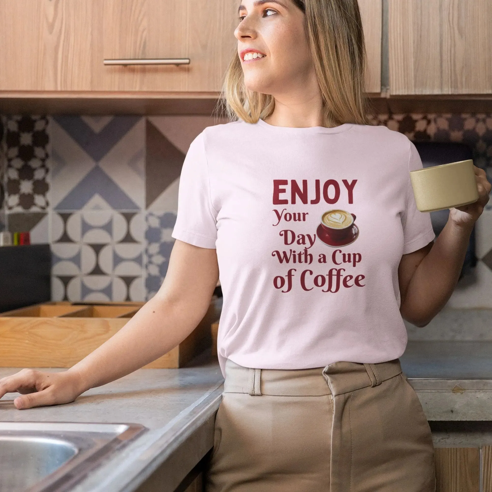 Enjoy your day with a cup of coffee classic t-shirt