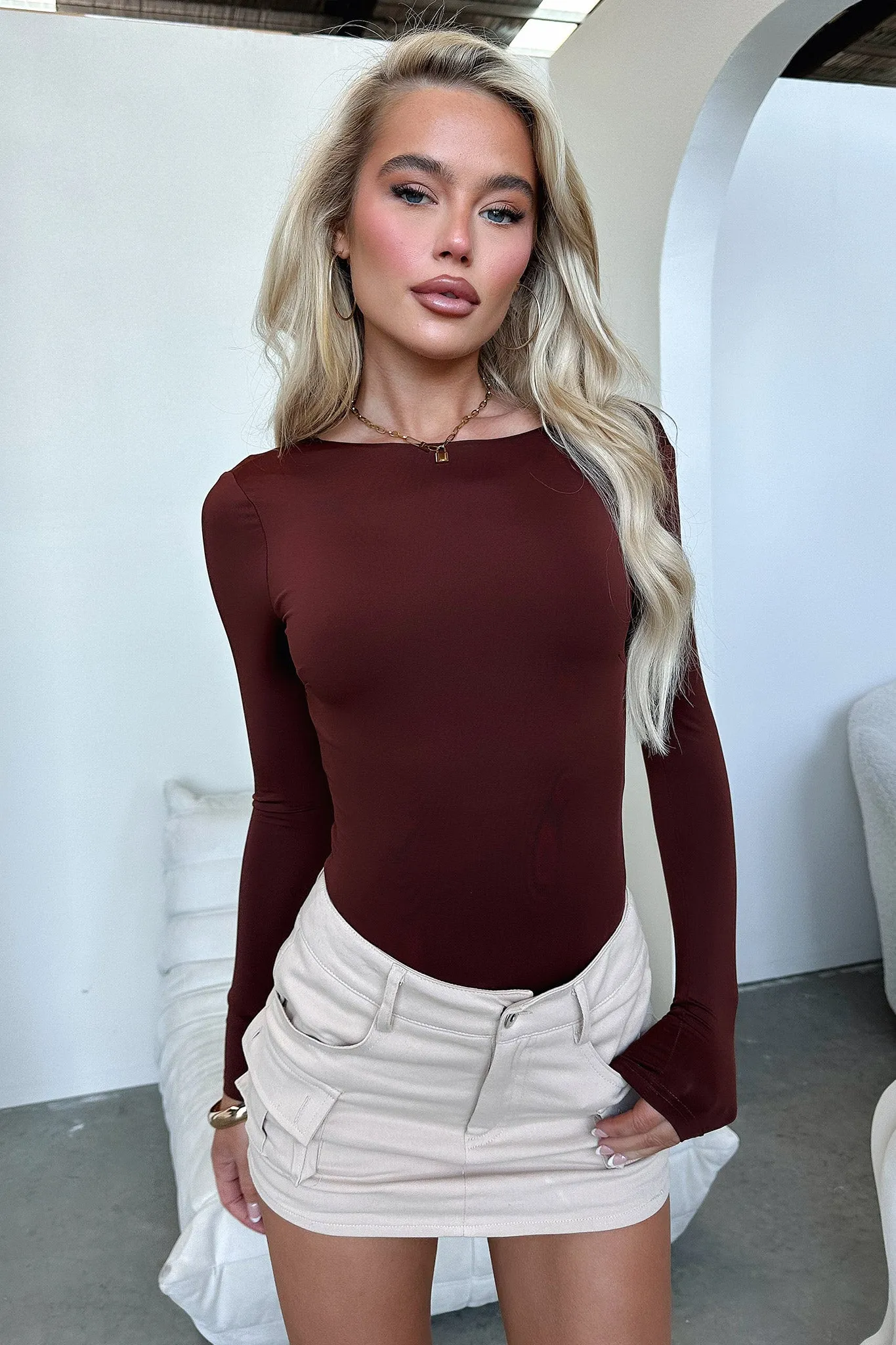 Eve Bodysuit - Brown