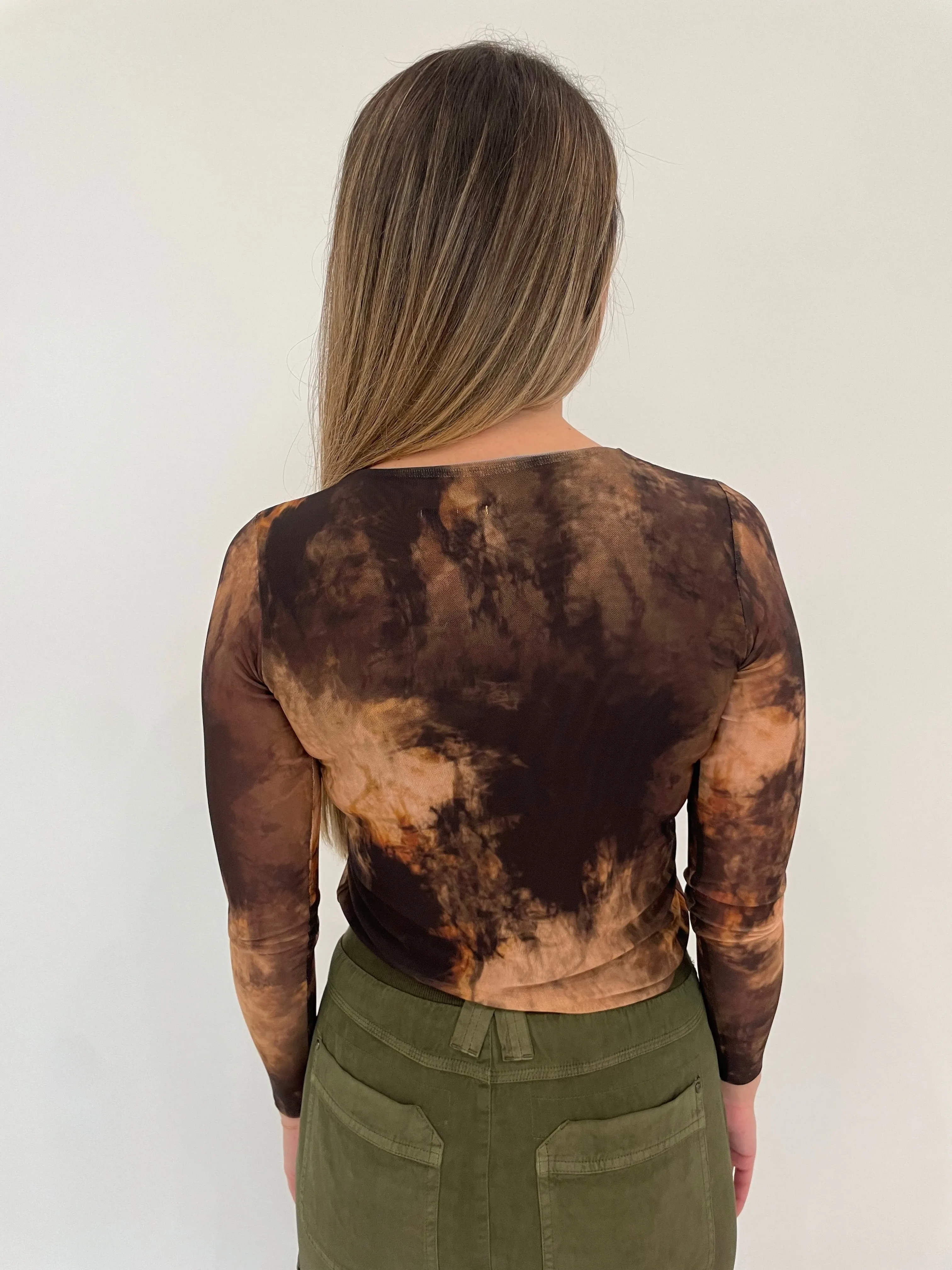 Florence Double Sheer Top - Velvet Dye Earth