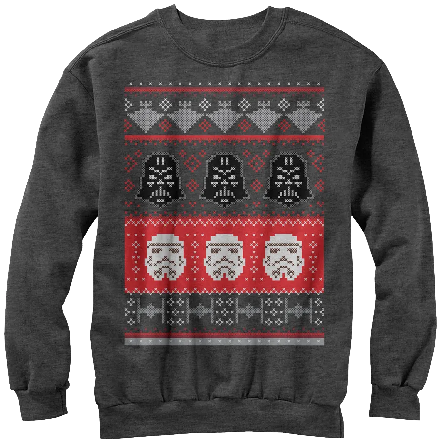 Galactic Helmets Star Wars Faux Ugly Christmas Sweater