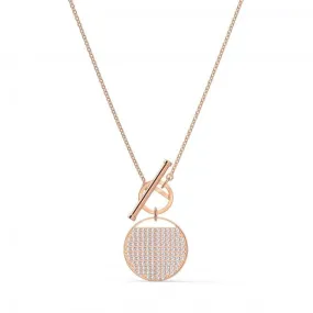 Ginger T Bar White Rose Gold-tone Plated Necklace 5567529