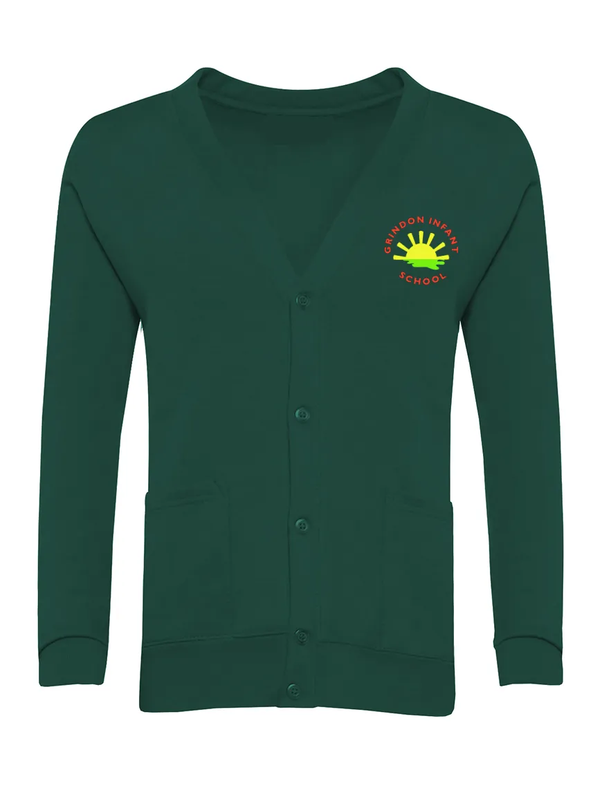 Grindon Infant School Green Cardigan