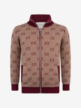 Gucci Kids Wool Zip Up Cardigan