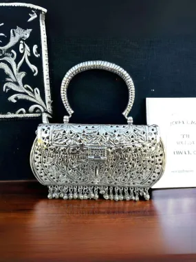 Hand Carved High Quality German Silver Clutch