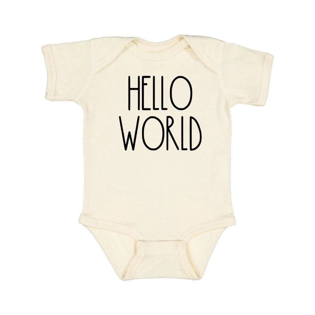 Hello World Baby Bodysuit