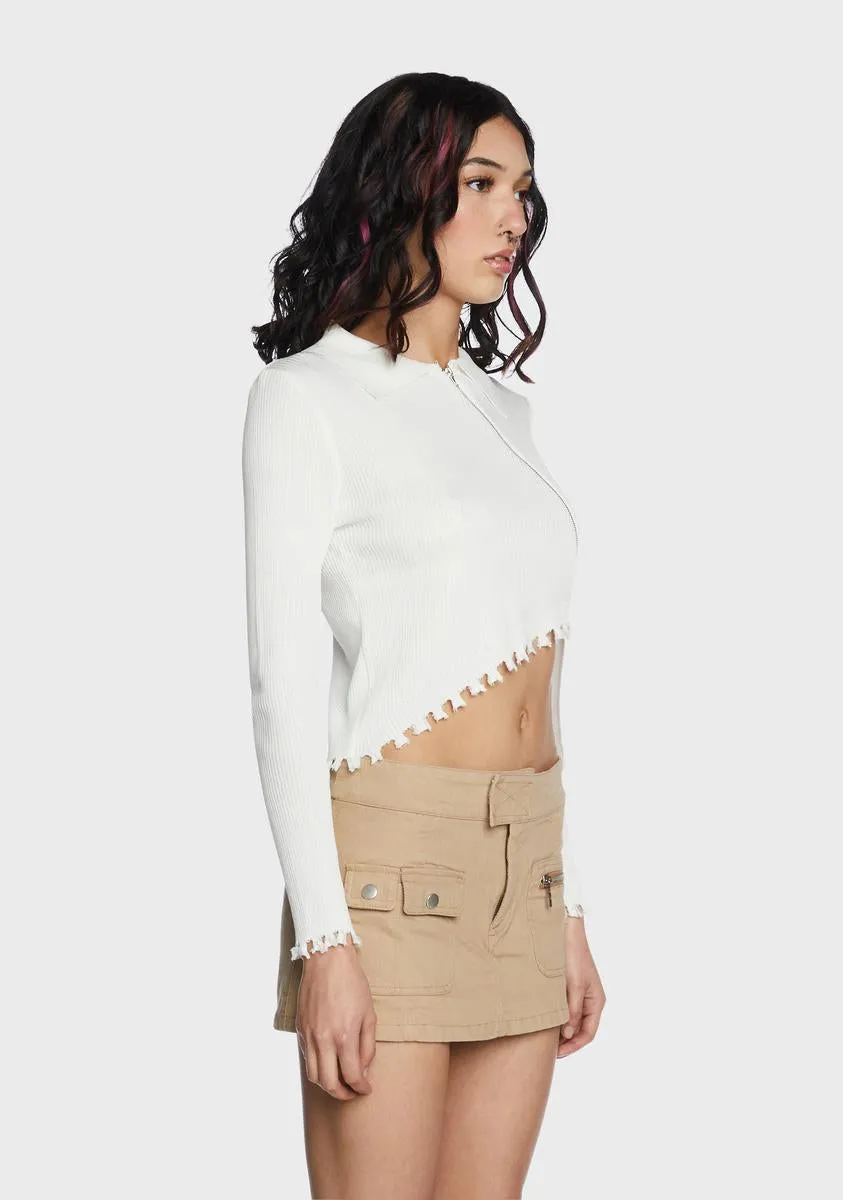 Holy Totally Uninterested Cropped Sweater