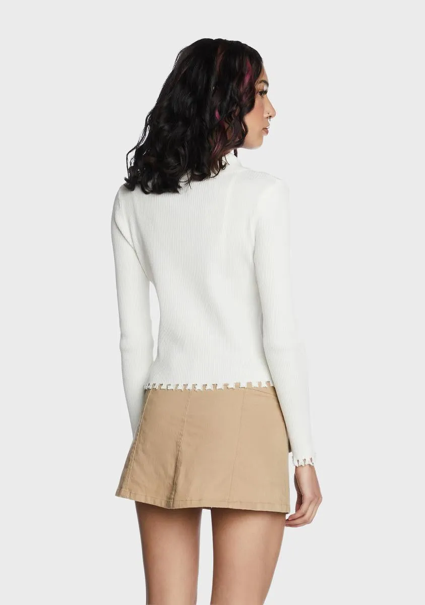 Holy Totally Uninterested Cropped Sweater