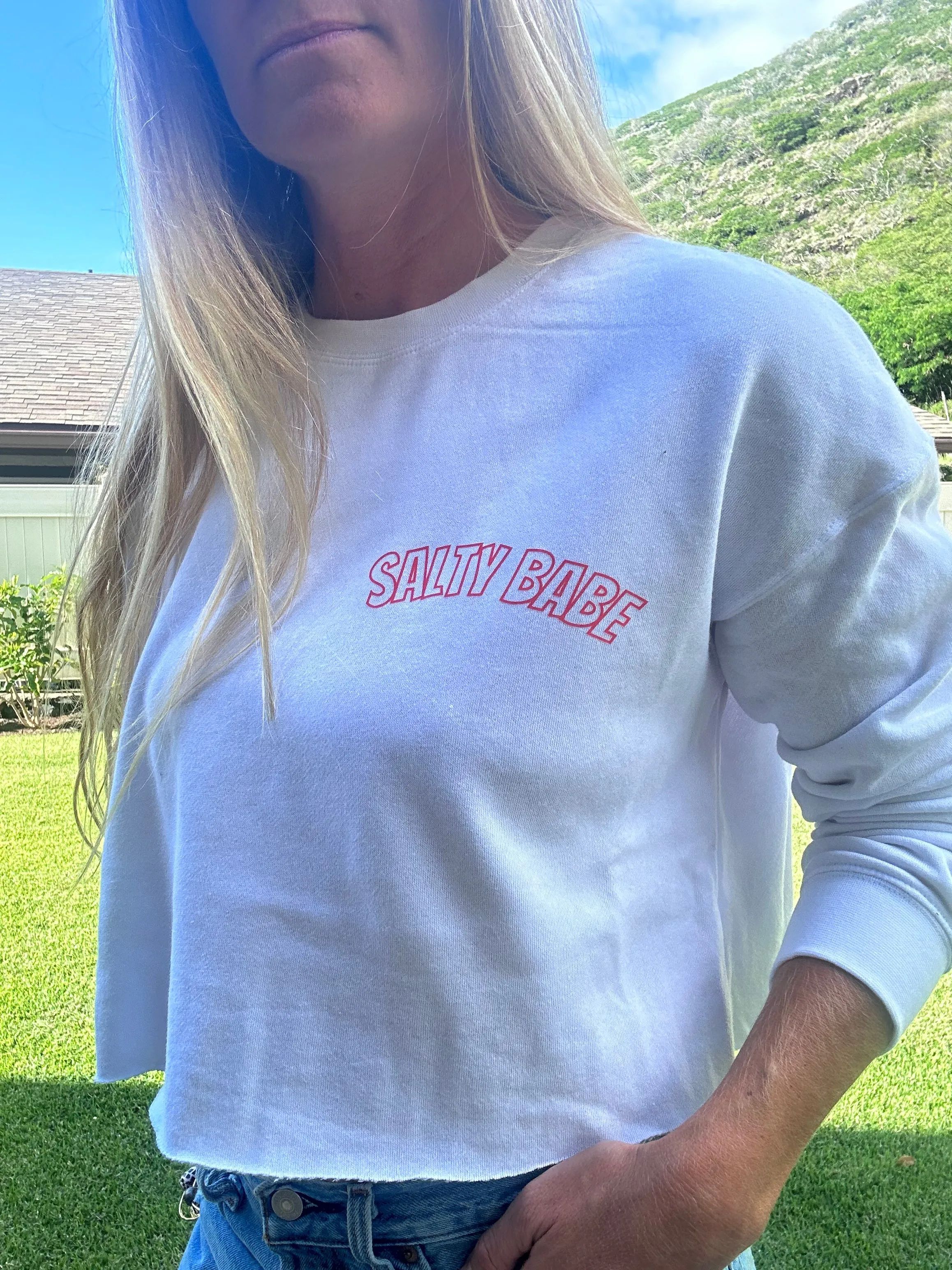 Hot & Salty cropped sweatshirt