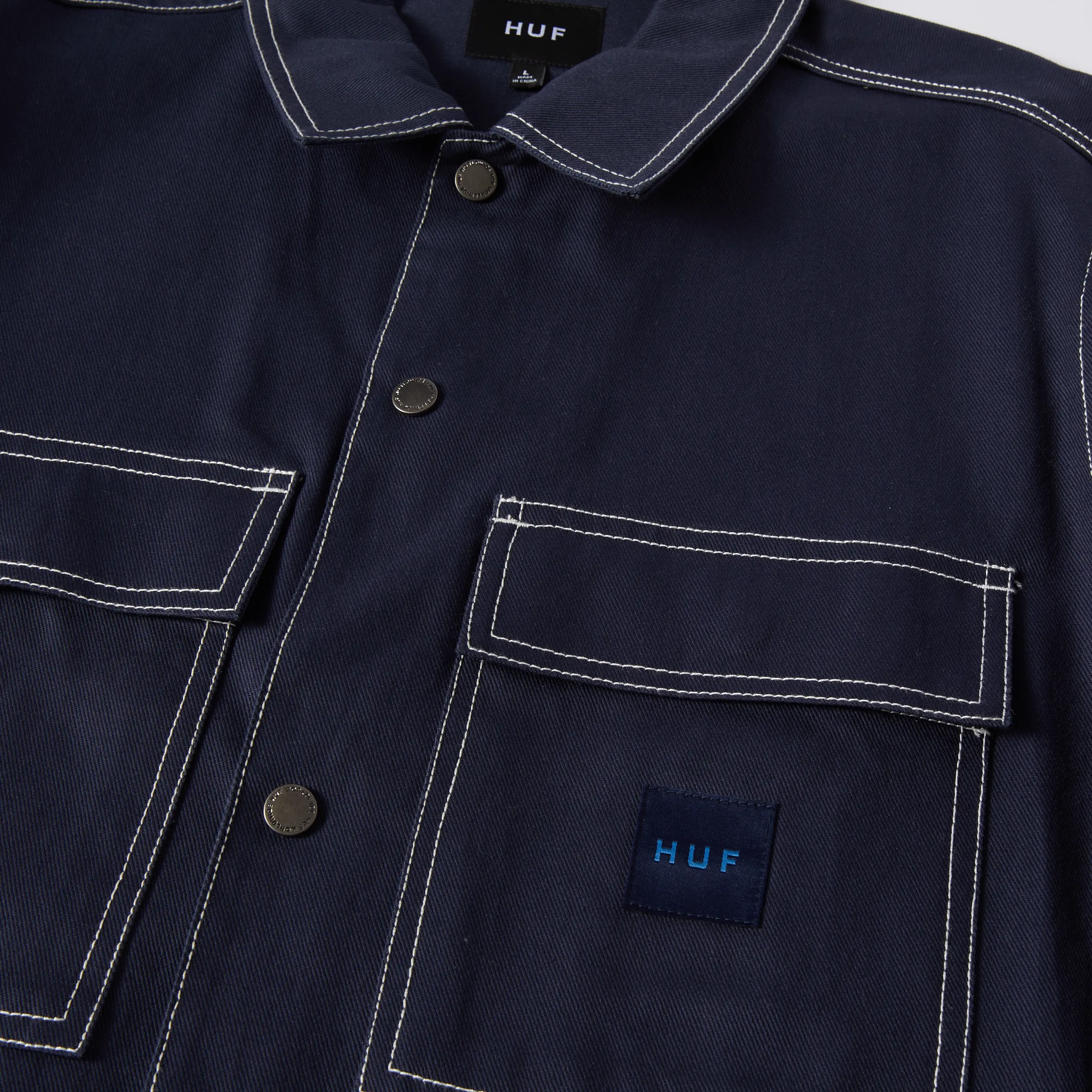 Huf Mason Shacket Navy