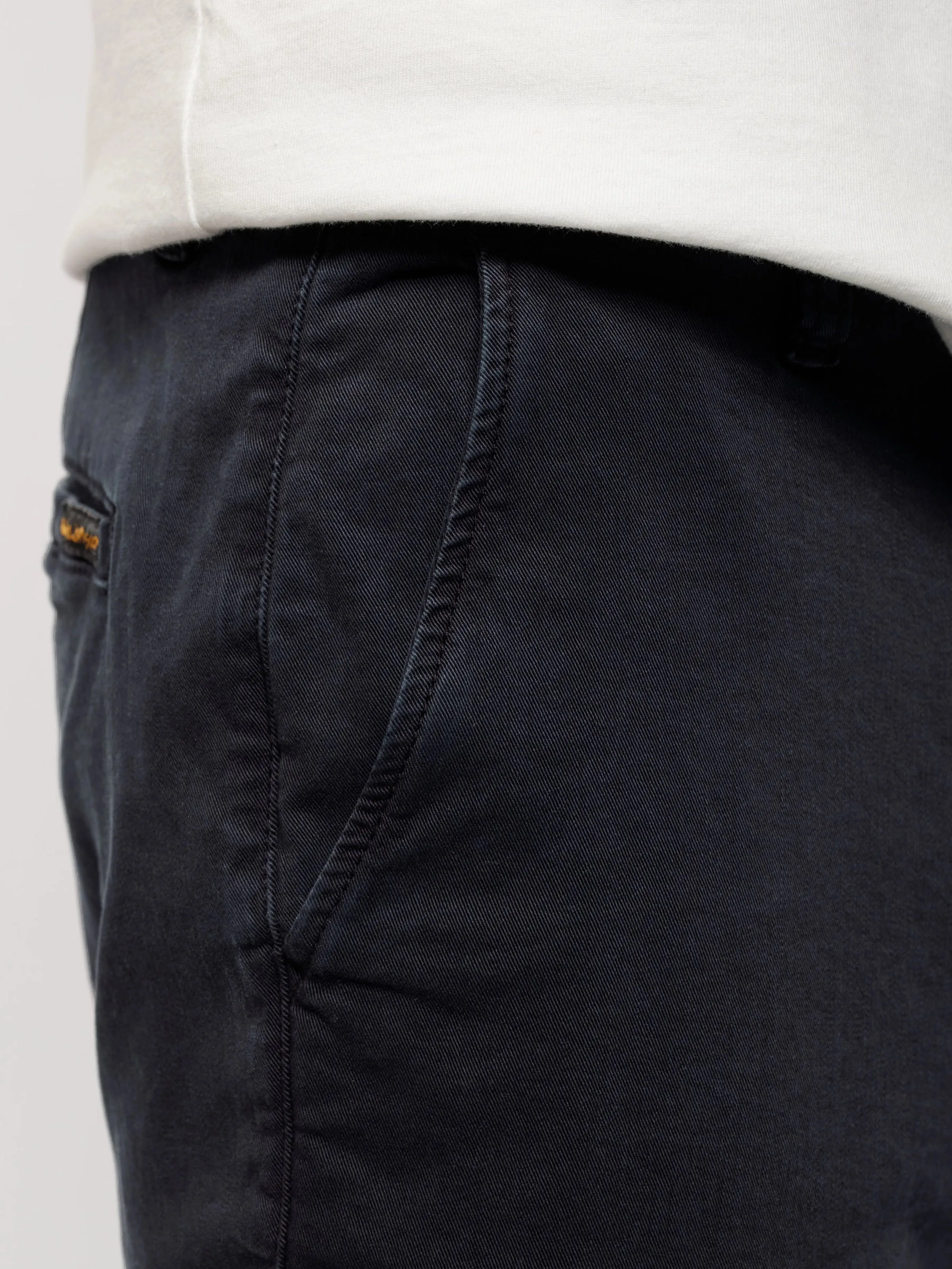 ID50499-Nudie Navy Easy Alvin Cotton Trouser