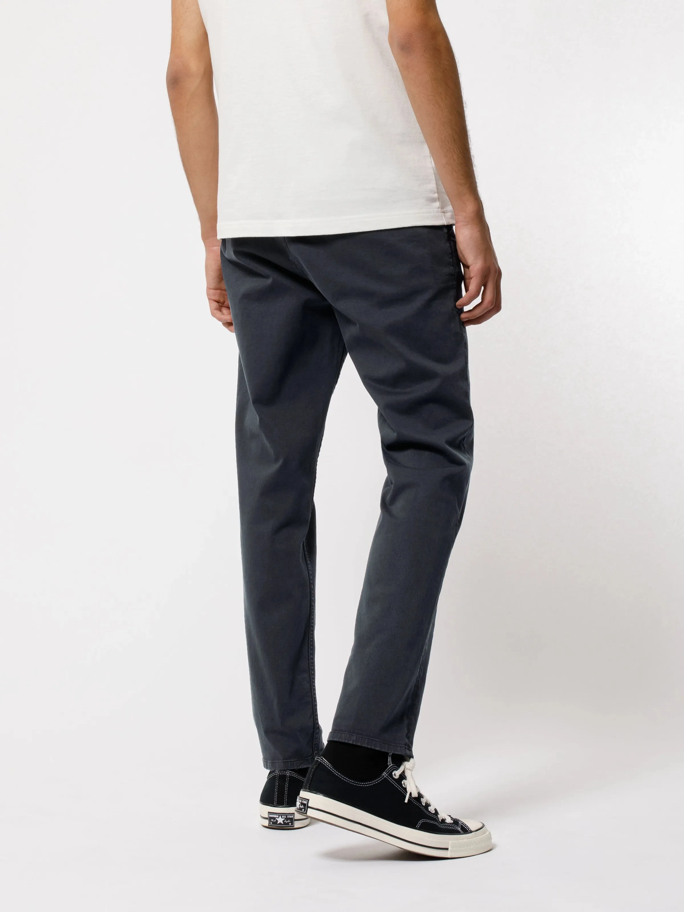 ID50499-Nudie Navy Easy Alvin Cotton Trouser