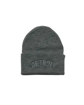 Ink Detroit - Sustainable Knit Beanie - Heather Grey