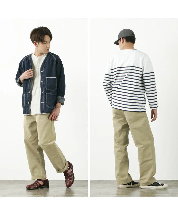 JAPAN BLUE JEANS / RJB8020  12oz selvedge chino 1-tuck wide trousers