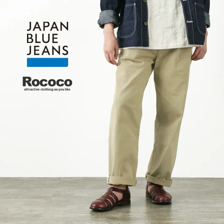 JAPAN BLUE JEANS / RJB8020  12oz selvedge chino 1-tuck wide trousers