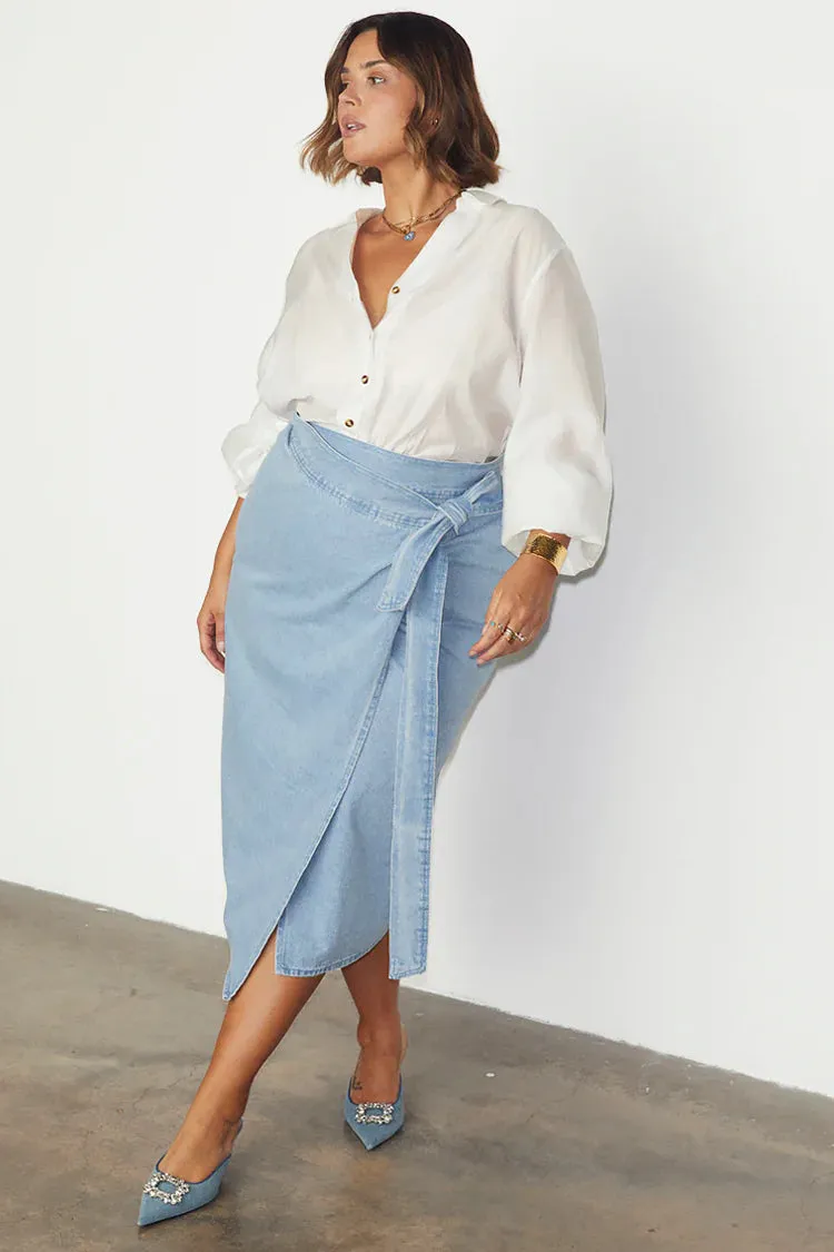 Jaspre Skirt: Denim