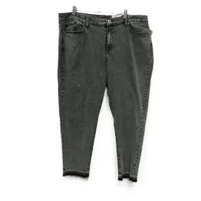 Jeans Straight By Inc In Grey, Size: 18