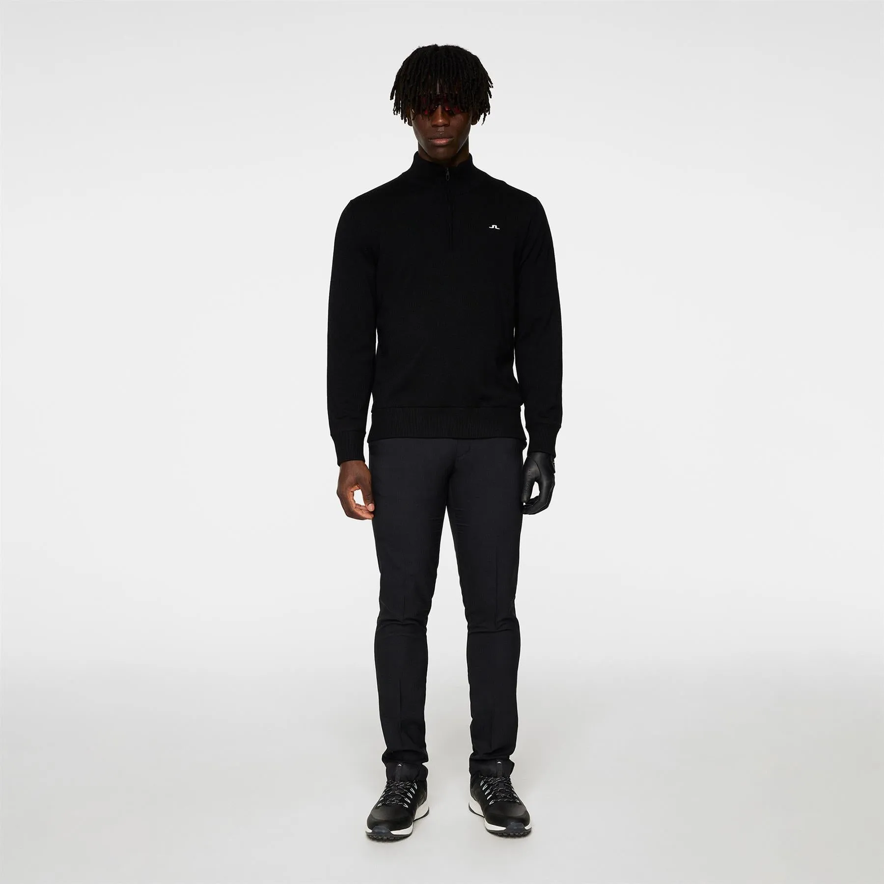 Jeffrey Windbreaker Sweater Black - AW24