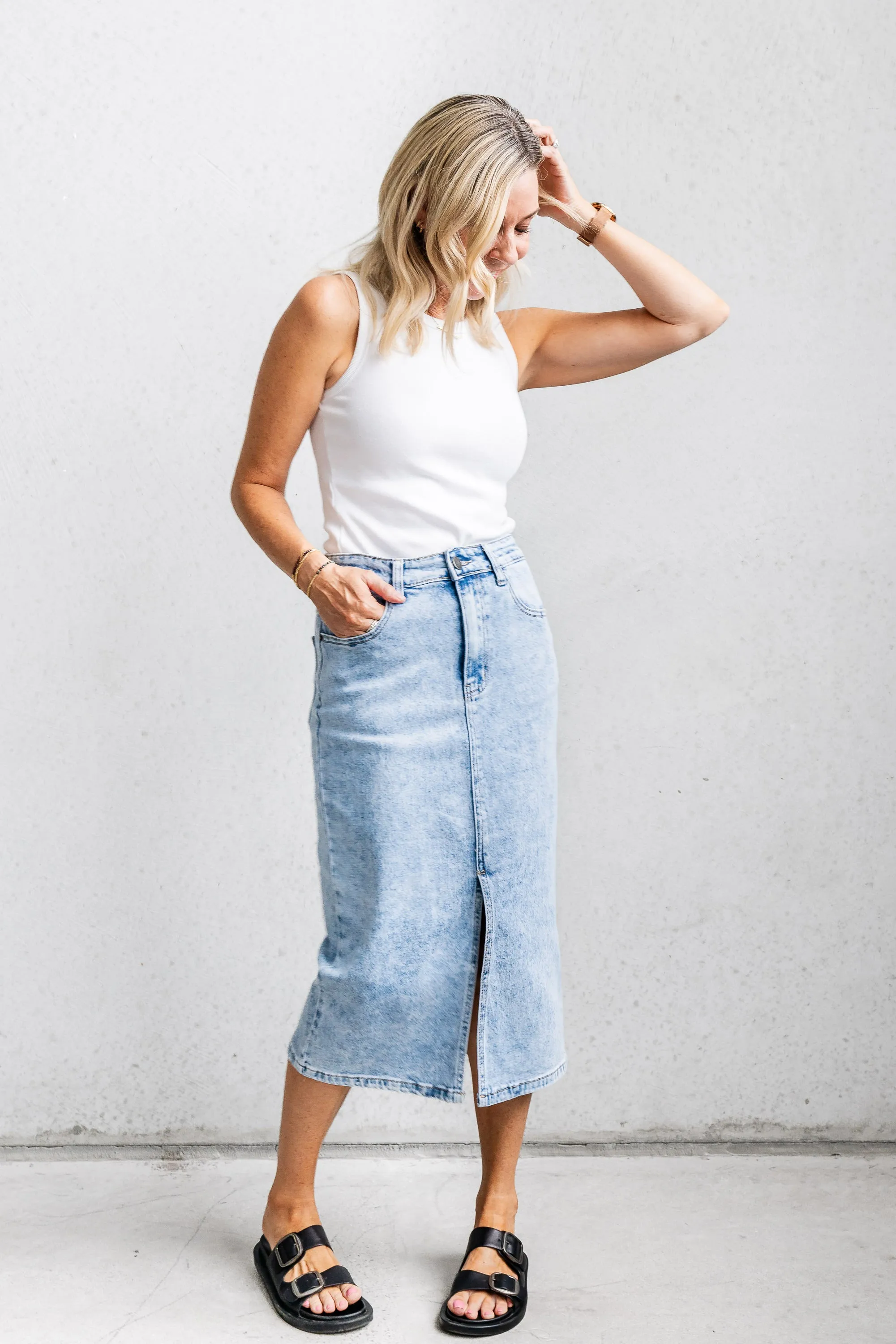 Jenson Denim Skirt - Blue