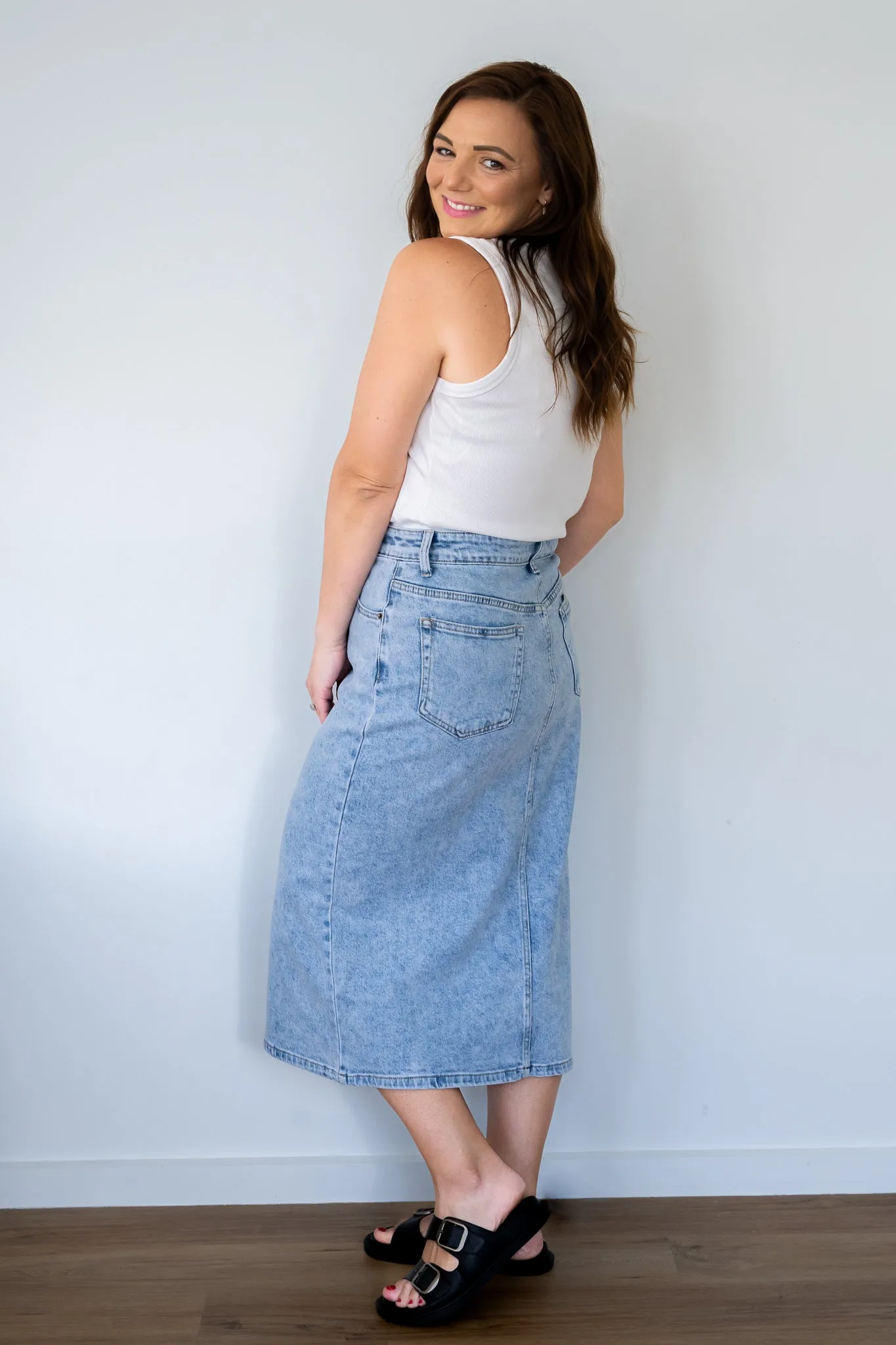 Jenson Denim Skirt - Blue