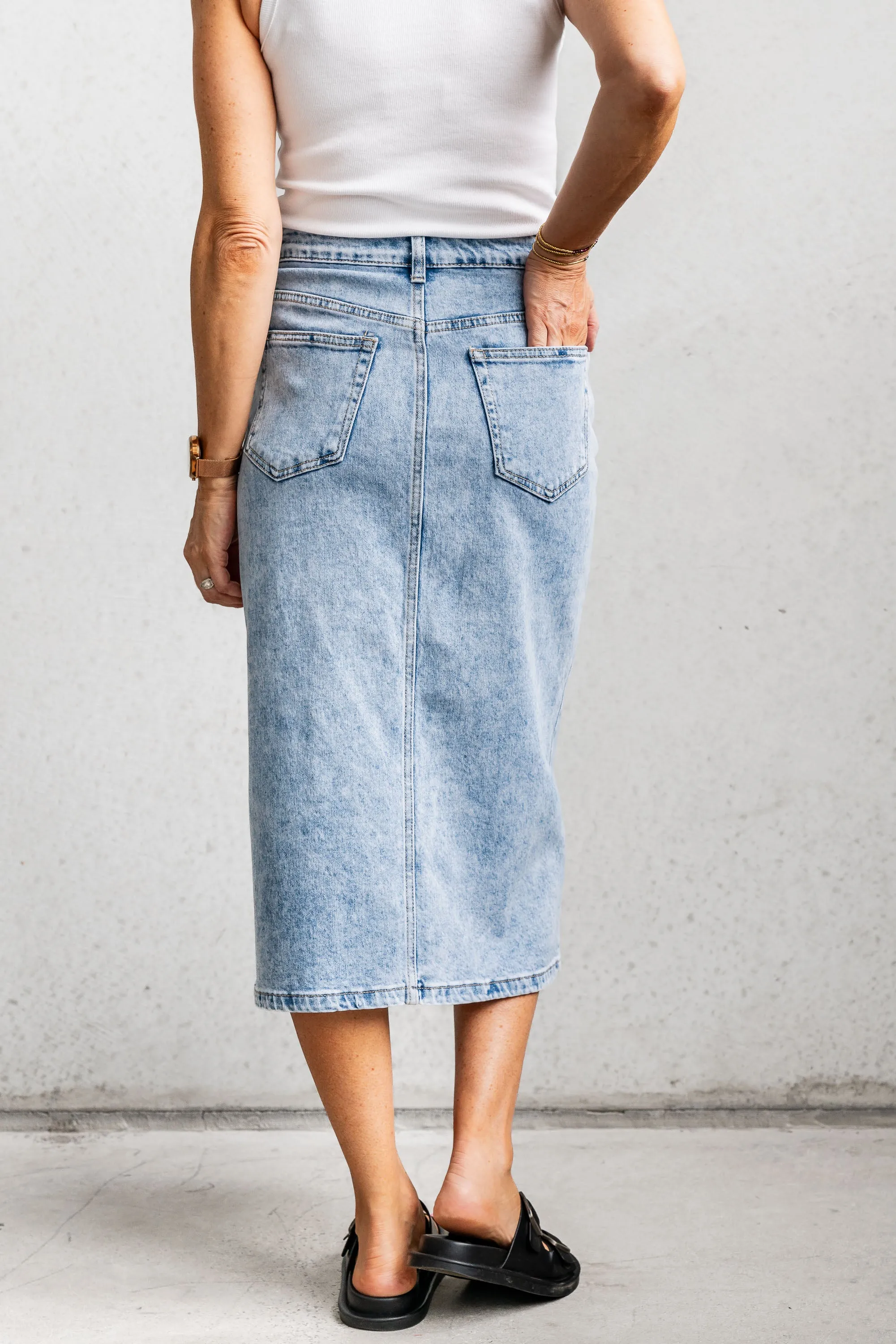 Jenson Denim Skirt - Blue