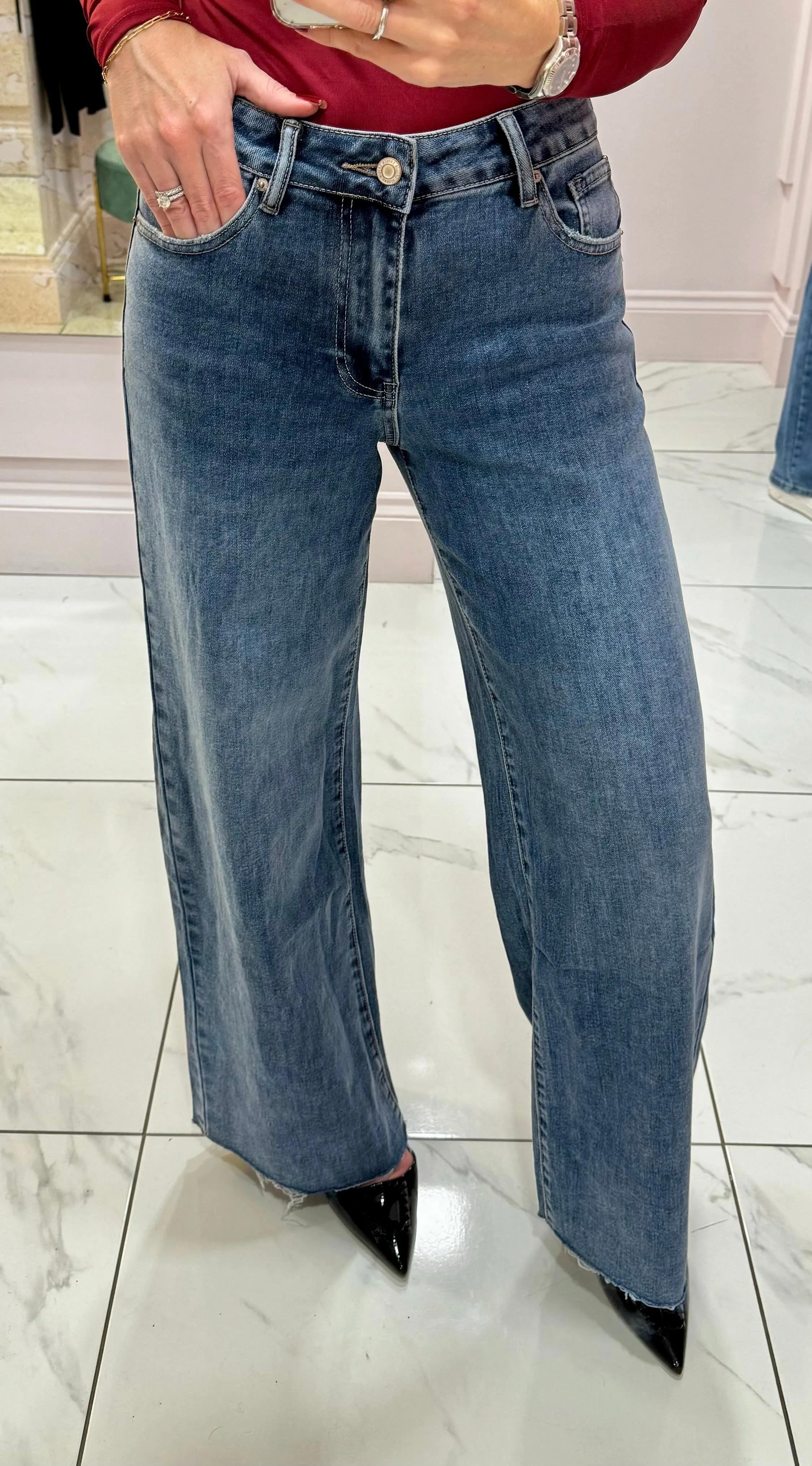 Kelly Dad Fit Stretch Jeans