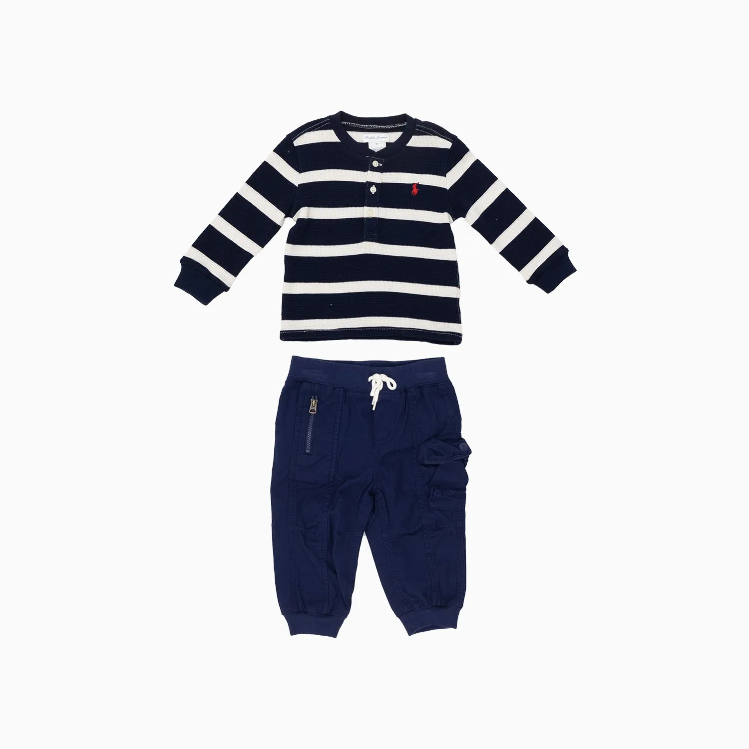 Kid's Henley 2 Piece Outfit