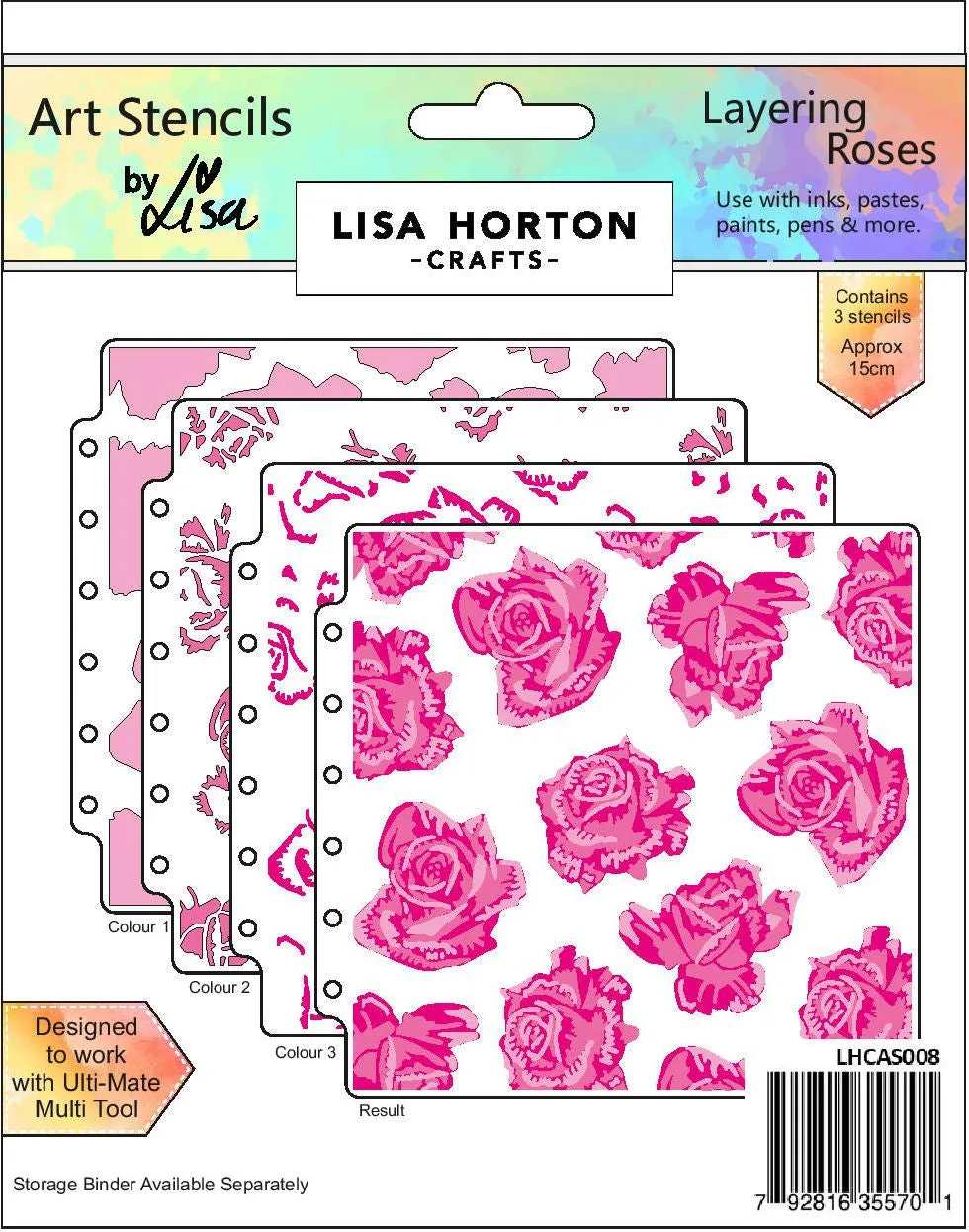 Layering Roses Stencil Set