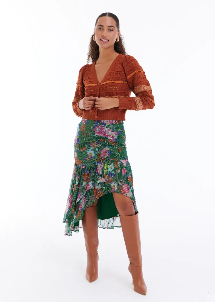 Levy Crochet Cardigan-Terracotta ***FINAL SALE***