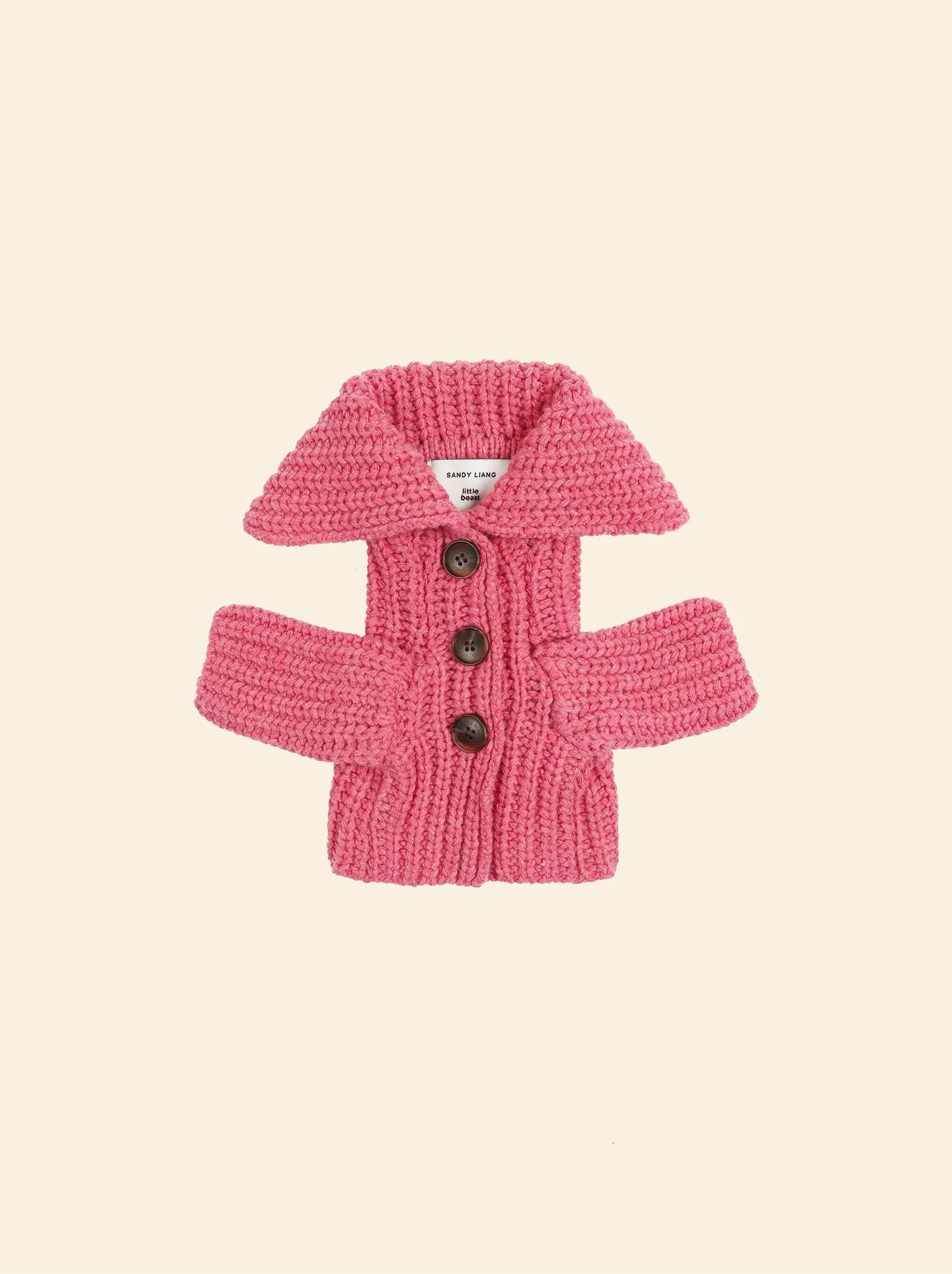 Lil Mulled Cardigan in Carnation - SANDY LIANG