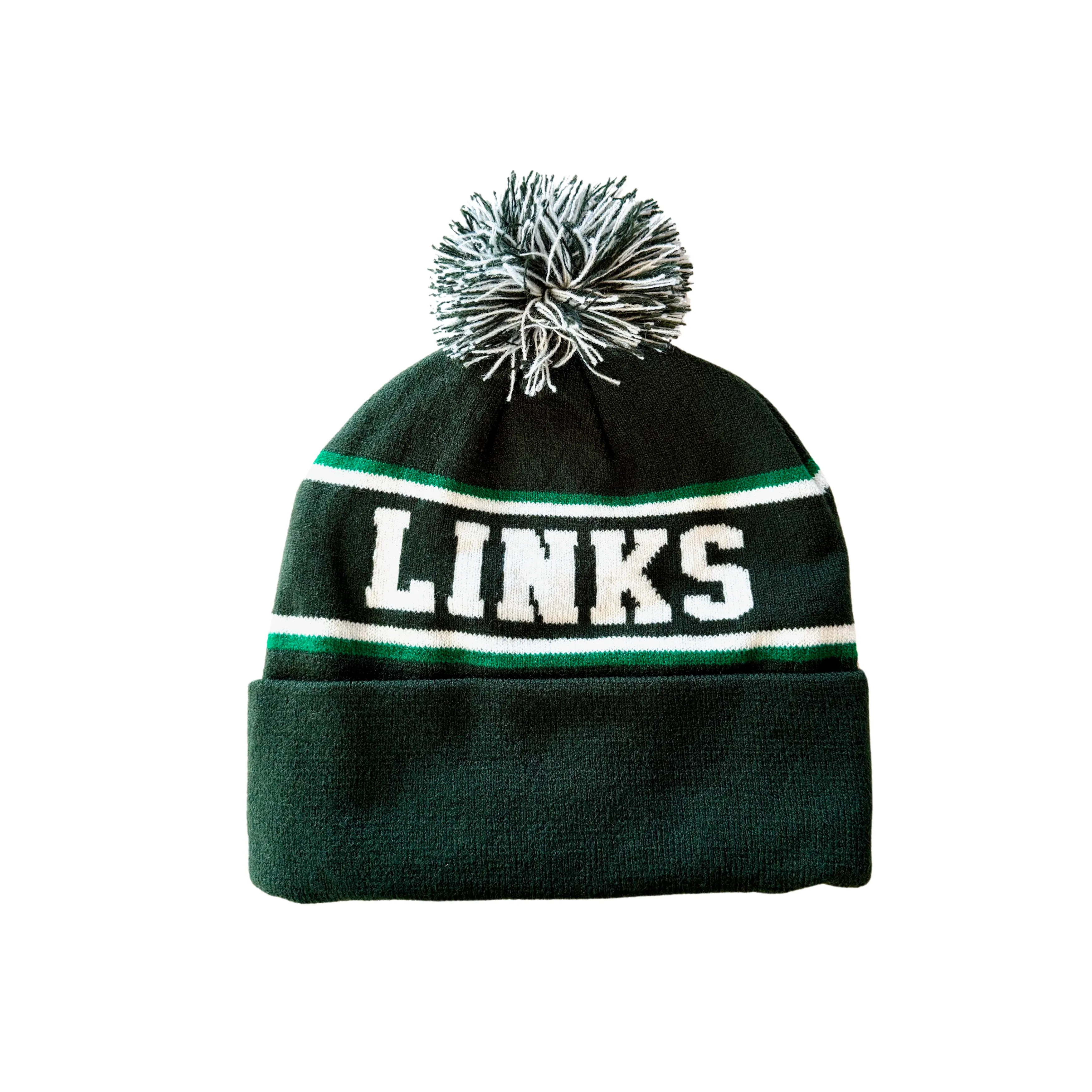 Links Pom Beanie - Green