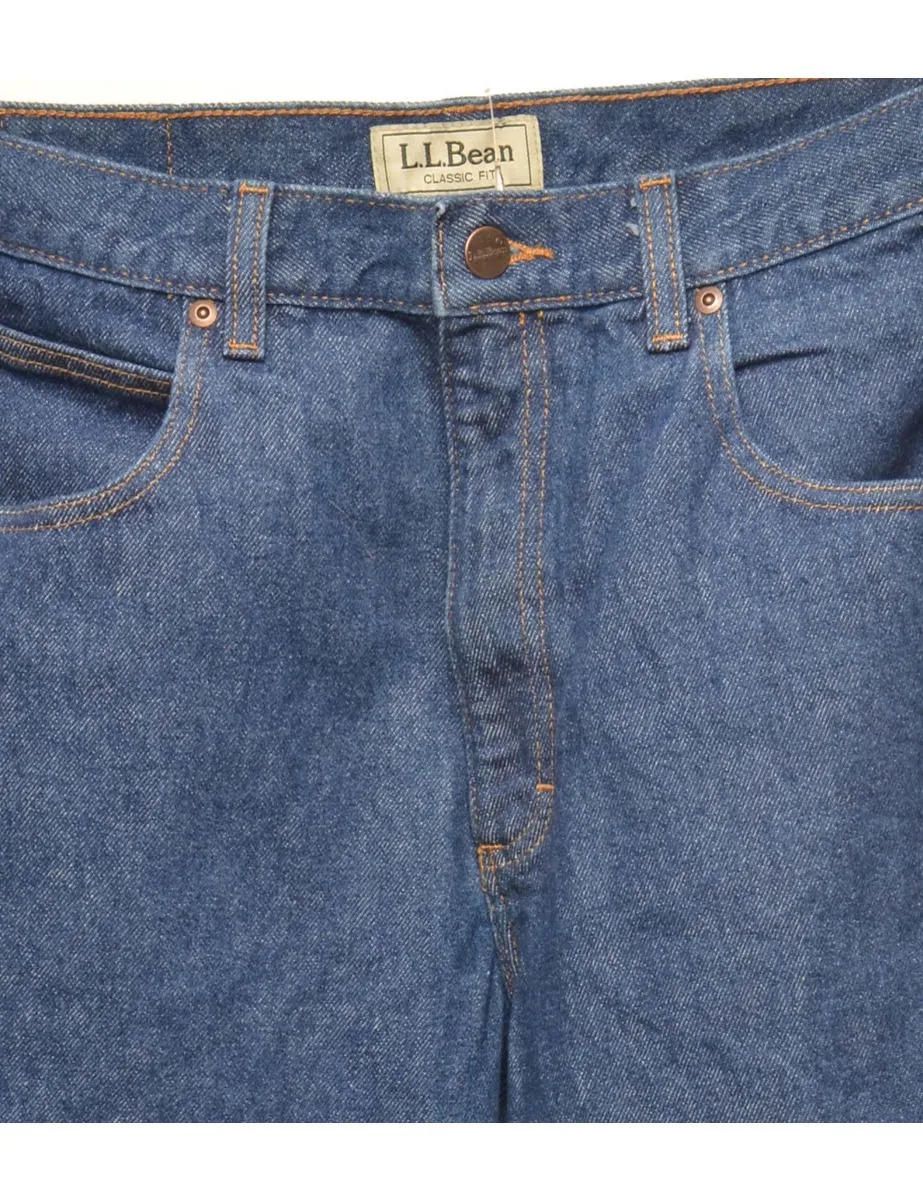 L.L. Bean Straight-Fit Medium Wash Jeans - W30 L30