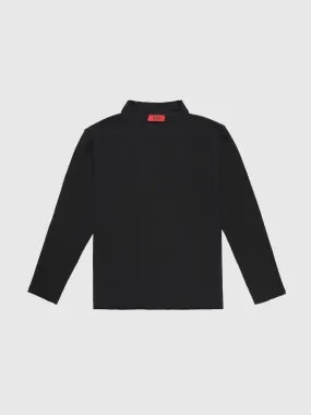 Long Sleeve Thermal Jersey in Black