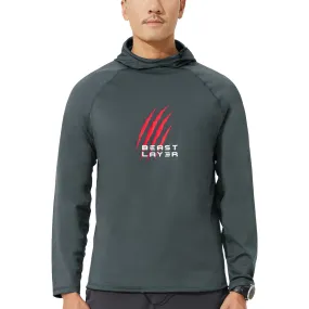 Long Sleeve Thermal Water-Proof Fleece The Scratch Hoodie - Grey