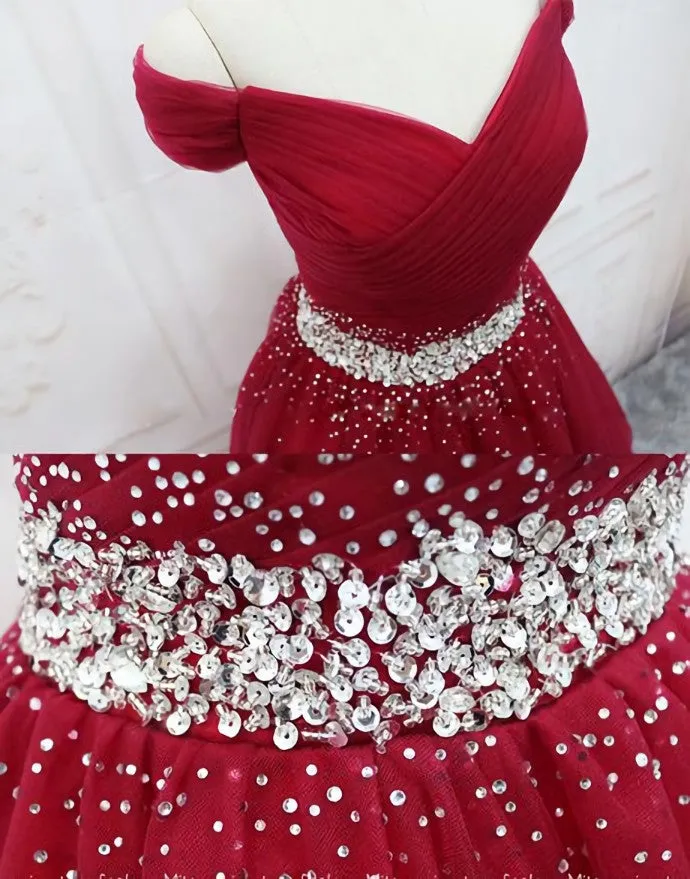 Lovely High Quality Formal Dress , Handmade Off Shoulder Homecoming Dress