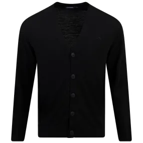 Lucas Merino Tech Wool Knitted Cardigan Black - SS24