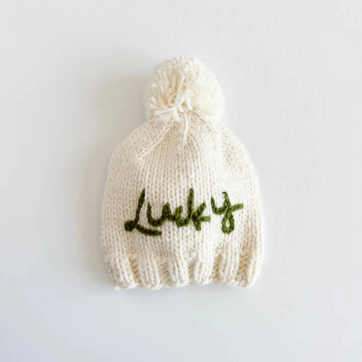 Lucky Clover Knit Beanie Hat