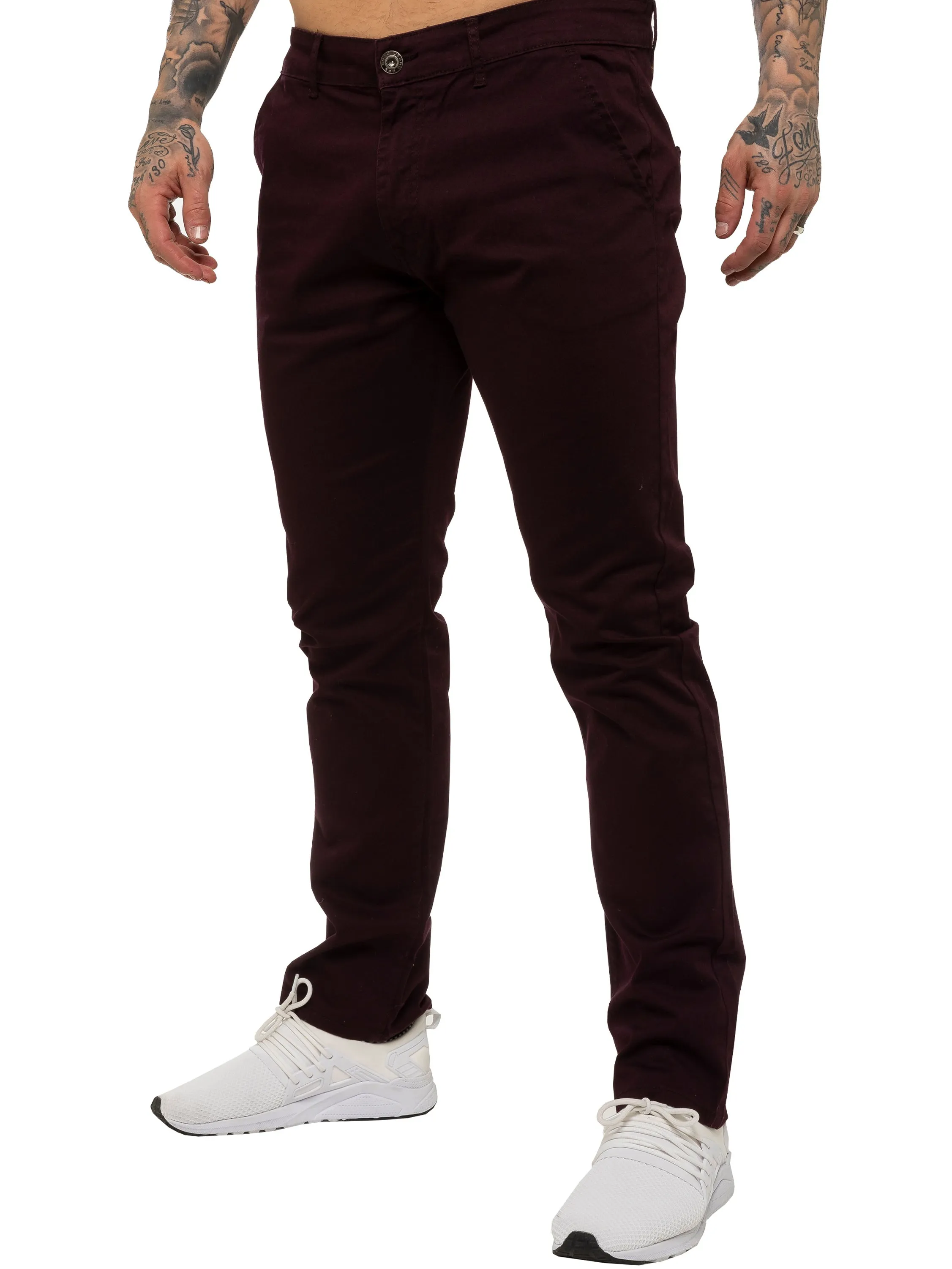 Mens Chinos Slim Fit Stretch Jeans | Enzo Designer Menswear