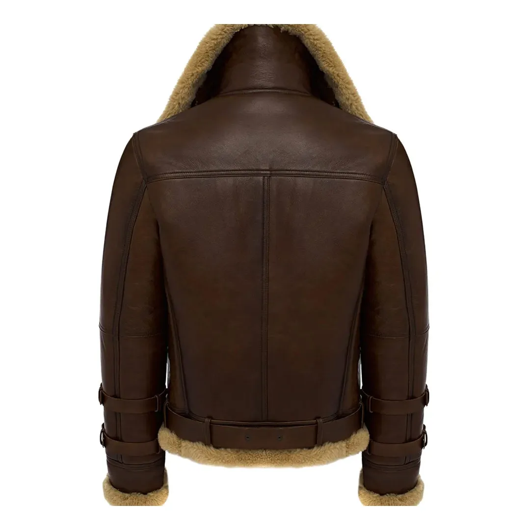 Men's RAF Douglas Faux Shearling Aviator Bomber Jacket