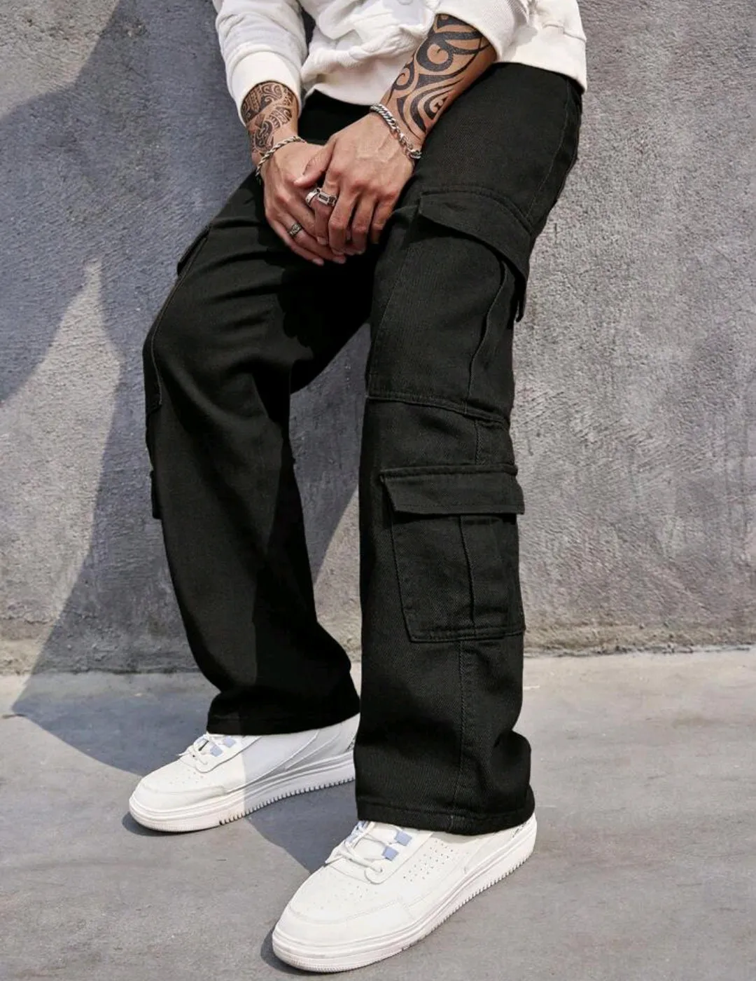 Mens Straight 8 Pocket Cargo