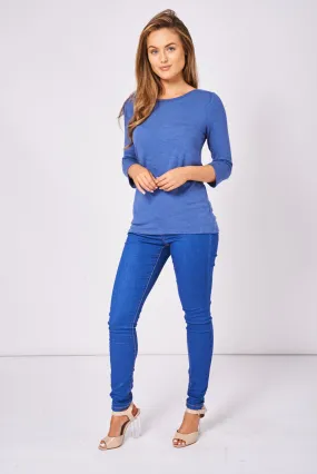 Mid Blue Skinny Jeans Available In Plus Sizes Ex-Branded