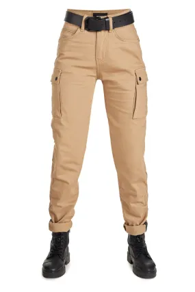 MILA CARGO BEIGE – Motorcycle Jeans for Women - Pando Moto