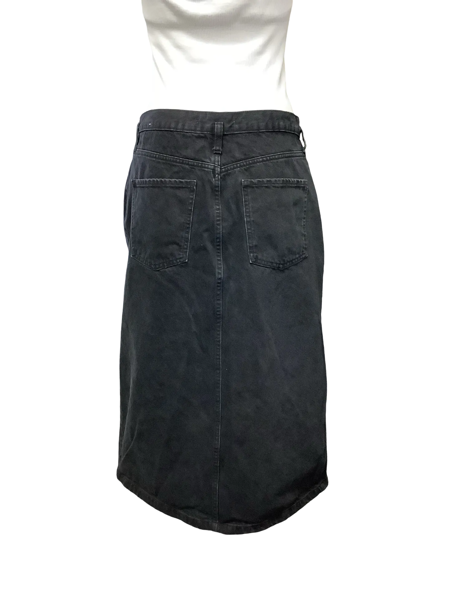 MNG Jean Skirt Midi Black Size: L